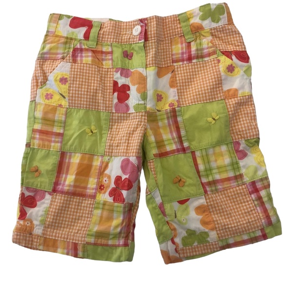 Gymboree Patchwork Butterfly Bermuda Shorts 6 - Picture 8 of 8